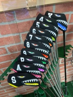 Shark Bite Neoprene Iron Head Covers Set -Golf Club Sales IMG 2810