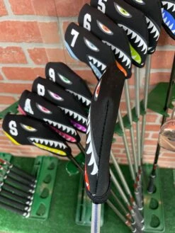 Shark Bite Neoprene Iron Head Covers Set -Golf Club Sales IMG 2812