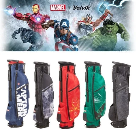 Volvik Marvel Avengers Golf Stand Bags 3 Volvik Marvel Avengers Golf Stand Bags
