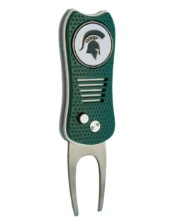 Team Golf Retractable Switchblade Switchfix Divot Tool Ball Marker - NCAA -Golf Club Sales MichiganState Spartans Switchfix 44448 132
