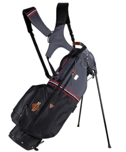 Sun Mountain 2023 Sonnenalp Mid-Stripe Dual Strap Stand Bag -Golf Club Sales N230129 black gunmetal red