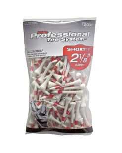 Pride Professional Tee System ProLength Golf Tees -Golf Club Sales PTS ProLength Red 120