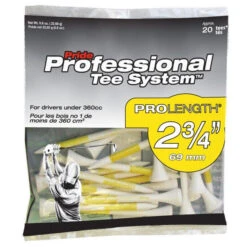 Pride Professional Tee System ProLength Golf Tees -Golf Club Sales PTS ProLength Yellow 20