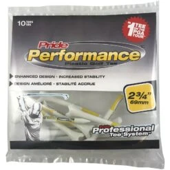 Pride Performance Plastic PTS Golf Tees -Golf Club Sales Pride Performance 234 White 10ct 87876
