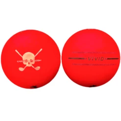 CaddiesShack Custom Jolly Rogers Skull & Crossbones Volvik Vivid Matte Golf Balls -Golf Club Sales RedVivid