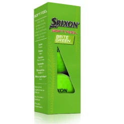 Srixon Soft Feel Brite Matte Color Golf Balls -Golf Club Sales SOFTFEELBriteGreen13 Sleeve FLIP reflection