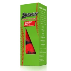 Srixon Soft Feel Brite Matte Color Golf Balls -Golf Club Sales SOFTFEELBriteRed13 Sleeve reflection