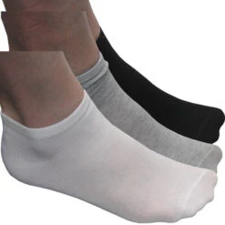 Slazenger Men's Performance Low Cut Socks 10 Pack -Golf Club Sales SlazengerLowCutSocks WhiteBlackGray0