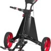 Spin It Golf Easy Drive 3-Wheel Push Cart -Golf Club Sales SpinItEasyDriver BlackRed