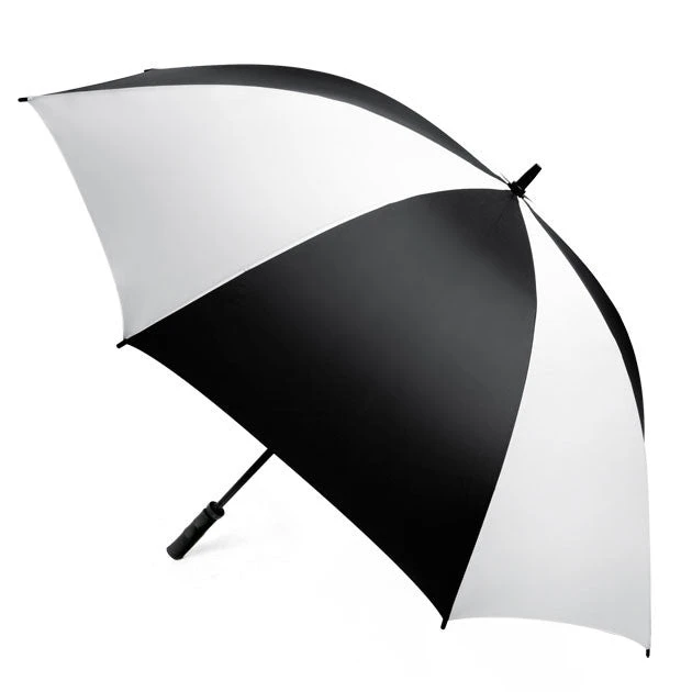 62 Inch Deluxe Golf Umbrella Black/White 3 62 Inch Deluxe Golf Umbrella Black/White