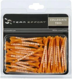 WinCraft Team Effort Collegiate Golf Tees 40 Pack -Golf Club Sales Tennesee Volunteers Tees