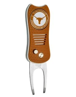 Team Golf Retractable Switchblade Switchfix Divot Tool Ball Marker - NCAA -Golf Club Sales Texas Longhorns Switchfix 44448 151