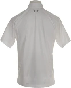Under Armour Threadborne Infinite Polo Shirt -Golf Club Sales ThreadborneInfinitePolo WhiteZinc1