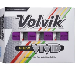 Volvik Vivid Matte Finish Golf Balls - Dozen -Golf Club Sales Vivid P