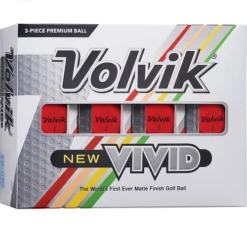Volvik Vivid Matte Finish Golf Balls - Dozen -Golf Club Sales Vivid R