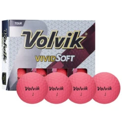 Volvik Vivid Soft Matte Urethane Golf Balls -Golf Club Sales Vivid Soft Pink