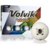 CaddiesShack Custom Jolly Rogers Skull & Crossbones Volvik Vivid Matte Golf Balls -Golf Club Sales Vivid White Box