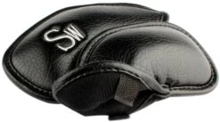 Volf Golf Black Synthetic Leather Iron Covers Set 11 Volf Golf Black Synthetic Leather Iron Covers Set -Golf Club Sales VolfGolfHeadcover BlackLeatherIrons3