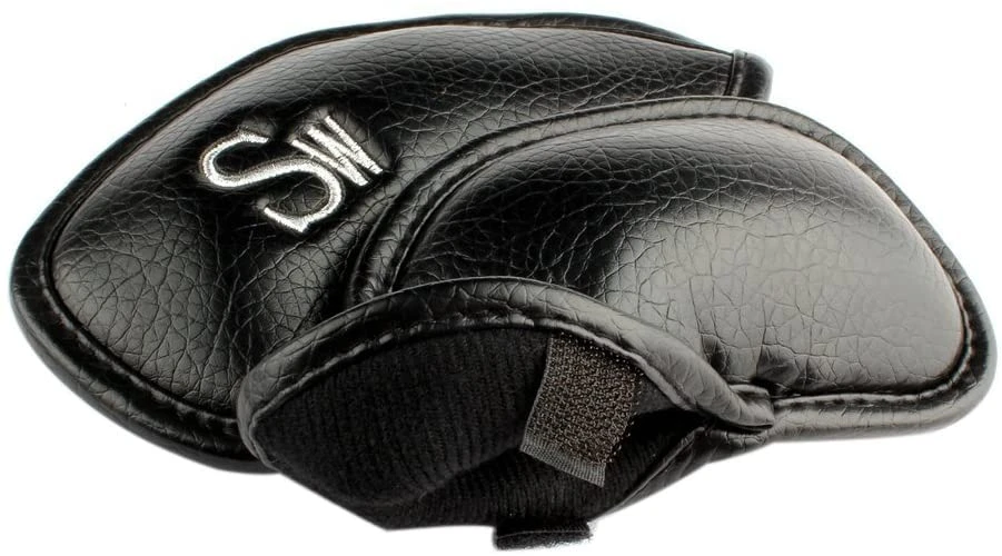 Volf Golf Black Synthetic Leather Iron Covers Set 6 Volf Golf Black Synthetic Leather Iron Covers Set - Image 4