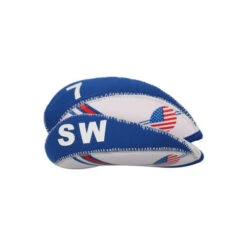 Volf Golf USA Flag Neoprene Iron Head Covers Set -Golf Club Sales VolfGolfHeadcover USANeopreneIrons4