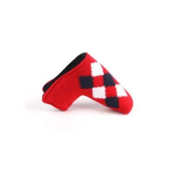 Volf Golf Classic Knit Putter Cover - Red -Golf Club Sales VolfGolfHeadcovers RedKnitPutter2