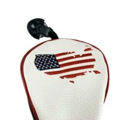 Volf Golf Red White Blue Leather USA Headcovers -Golf Club Sales VolfGolfHeadcovers USAFairway0