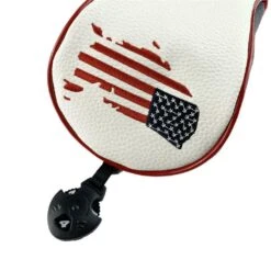 Volf Golf Red White Blue Leather USA Headcovers -Golf Club Sales VolfGolfHeadcovers USAFairway2