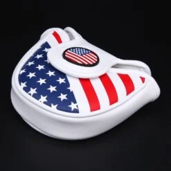 Volf Golf Red White Blue Synthetic Leather USA Mallet Putter Cover 11 Volf Golf Red White Blue Synthetic Leather USA Mallet Putter Cover -Golf Club Sales VolfGolfHeadcovers USAMalletPutter3