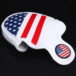 Volf Golf Red White Blue Synthetic Leather USA Mallet Putter Cover 12 Volf Golf Red White Blue Synthetic Leather USA Mallet Putter Cover -Golf Club Sales VolfGolfHeadcovers USAMalletPutter4