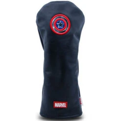 Volvik Marvel Leather Driver Headcovers -Golf Club Sales Volvik MarvelCaptAmericaLeatherHeadcover0