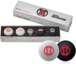 Volvik Marvel Limited Edition Marvel Golf Ball Gift Packs -Golf Club Sales Volvik Vivid Marvel Black Widow Gift Pack