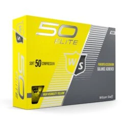 Wilson Staff 50 Elite Golf Balls -Golf Club Sales WGWP17910 2019 50 Elite Yellow Right Hero