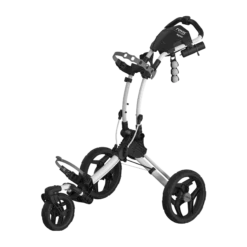 Clicgear Golf 3-Wheel Rovic Swivel Push Cart Model RV1s -Golf Club Sales White