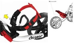 Clicgear Golf 3-Wheel Push Cart Model 4.0 35 Clicgear Golf 3-Wheel Push Cart Model 4.0 -Golf Club Sales White 8