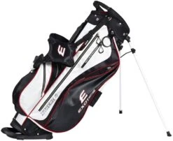Tour Edge Exotics Xtreme 4 Stand Bags -Golf Club Sales Xtreme 4 Carry Bag Black White