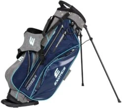 Tour Edge Exotics Xtreme 4 Stand Bags -Golf Club Sales Xtreme 4 Carry Bag Navy Scratch Plaid Teal