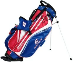 Tour Edge Exotics Xtreme 4 Stand Bags -Golf Club Sales Xtreme 4 Carry Bag Red White Blue
