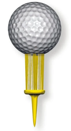 Brush-t Golf Original Brush Tees -Golf Club Sales Yellow 1