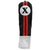 Sahara Retro Vintage #X Fairway Wood Headcovers -Golf Club Sales fw x hc black red