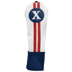 Sahara Retro Vintage #X Fairway Wood Headcovers -Golf Club Sales fw x hc red white blue