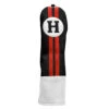 Sahara Retro Vintage Hybrid Headcovers -Golf Club Sales hy hc black red