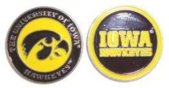 NCAA Double Sided Collegiate Golf Ball Marker Coins -Golf Club Sales iowa