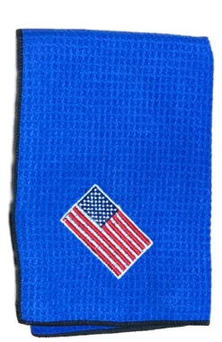Joseph Elliott USA Embroidered Flag 18" X 18" Micro Fiber Towels -Golf Club Sales je10