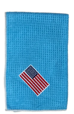 Joseph Elliott USA Embroidered Flag 18" X 18" Micro Fiber Towels -Golf Club Sales je13
