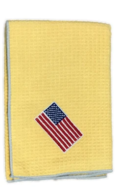 Joseph Elliott USA Embroidered Flag 18" X 18" Micro Fiber Towels -Golf Club Sales je4