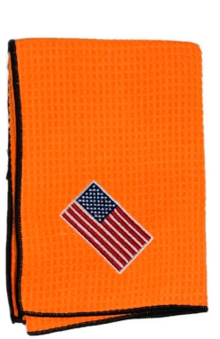 Joseph Elliott USA Embroidered Flag 18" X 18" Micro Fiber Towels -Golf Club Sales je5
