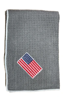 Joseph Elliott USA Embroidered Flag 18" X 18" Micro Fiber Towels -Golf Club Sales je9