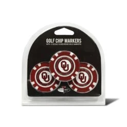Team Golf NCAA Magnetic Poker Chip Ball Markers -Golf Club Sales oklahoma 3 pack