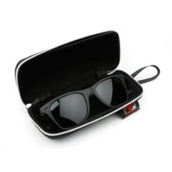 Tour Gear Polarized Sunglasses - Matte Black -Golf Club Sales tg120552 polarized sunglasses case open 2