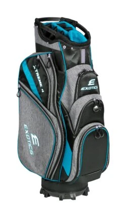 Tour Edge Exotics Xtreme 4 Cart Bags -Golf Club Sales xtremeblueplaidblack